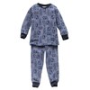 People_Wear_Organic Pyjama in rauchblau, bedruckt mit Motiv Grizzly Bären