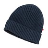 People_Wear_Organic Strick-Mütze dunkelblau mélange