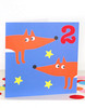 Toby_tiger Grußkarte Fuchs 2. Geburtstag