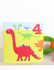 Toby_tiger Grußkarte Dinos 4. Geburtstag