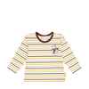 Steiff Mini-Kids Langarmshirt gestreift mit Drachendruck