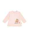 Steiff Mini-Kids Langarmshirt in Rosé mit Rehmotiv