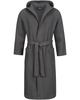 Morgenstern Waffelpikee-Bademantel anthrazit