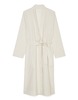 Marc_O'Polo Kimono classic fine stripe in dark sand